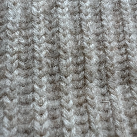 Naadam Merino Wool Cashmere Fisherman Turtleneck Winter White Women's size Small - Picture 9 of 11